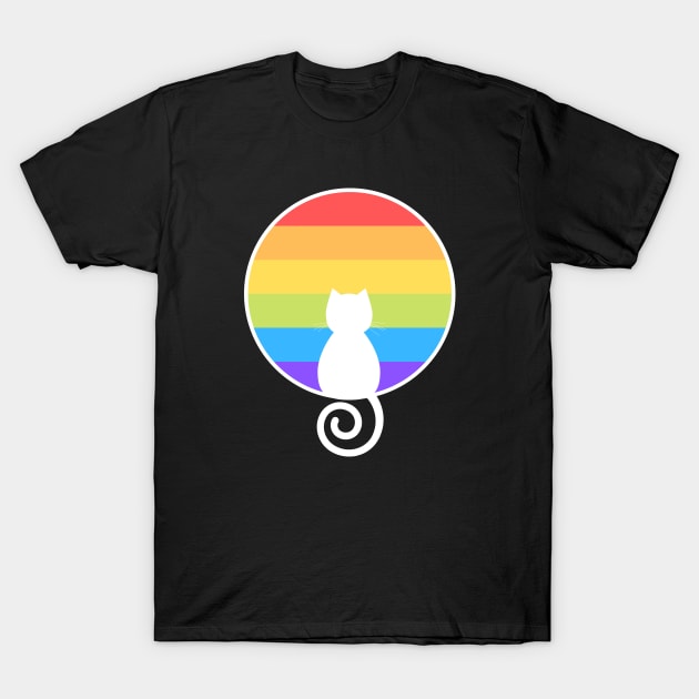 Proud Cat LGBTQ T-Shirt by Mey Designs